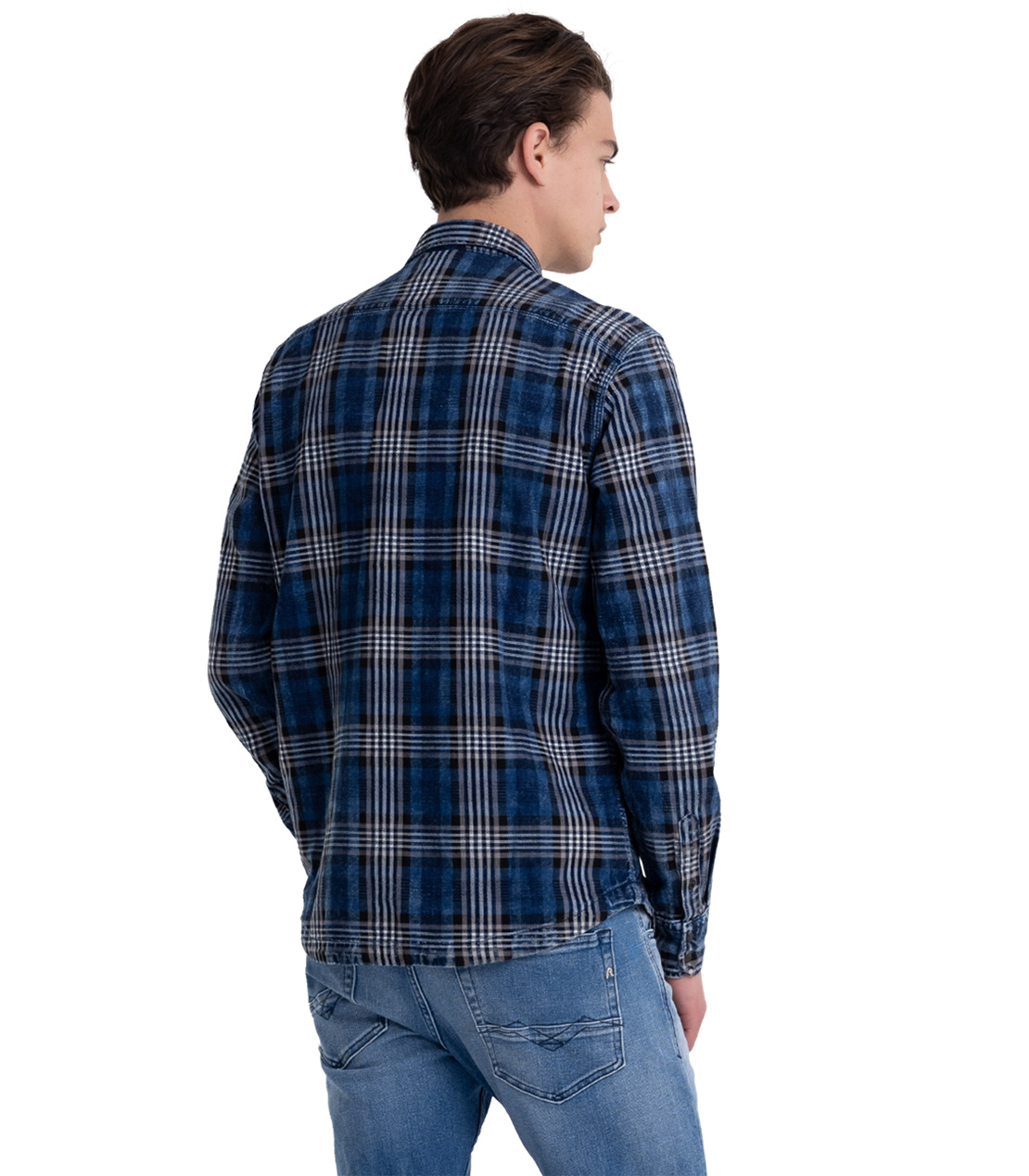 インディゴチェック コットンツイルシャツ 詳細画像 インディゴ 2